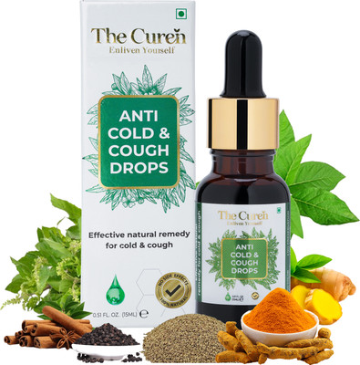 The Curen Herbal Cough & Cold Drops | Vegan | USFDA Certified(15 ml)
