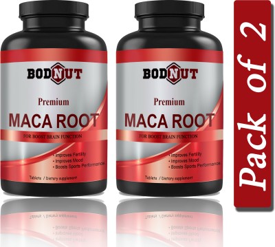 Bodnut Maca Root Tablets Enriched with Maca Root Extract (G209)(2 x 60 Tablets)