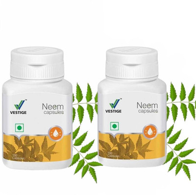 Vestige 2 Neem - 100 capsules (100*2 Capsules)(100 mg)