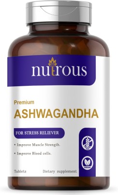 Nutrous Raw Ashwagandha Tablets (K92)(60 Tablets)