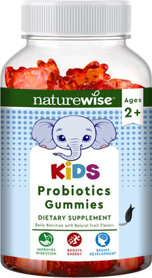 Naturewise ProBiotics Gummies for Kids (2-15 years) - Nutrient-Rich Fruit-Flavored(30 No)