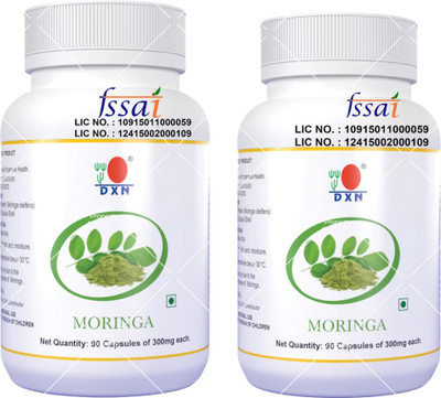 DXN Moringa 90 capsules of 300 mg each( pack of 2)(2 x 90 Capsules)