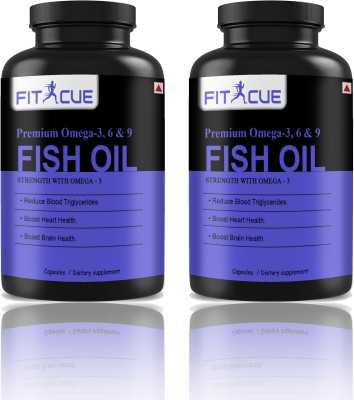 Fitcue Fish Oil Omega 3 (Triple Strength) With 1000Mg Omega 369 (H277)(2 x 60 Tablets)