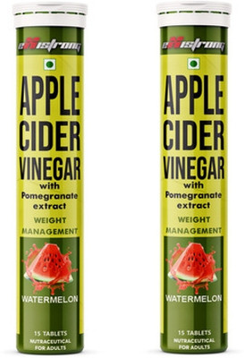 Existrong Apple Cider Vinegar Effervescent Tablets for Detox, Energy & Weight Management(2 x 15 Tablets)