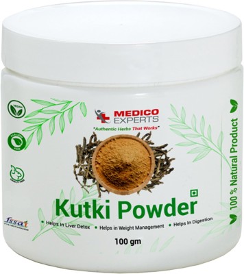 MedicoExperts Kutki Powder For Liver Support 1 Month Pack, Ayurvedic Liver Detox Tea(100 g)