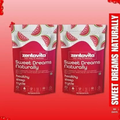 Zentavita Melatonin Sweet Dreams Gummies for Adults | Improves Sleep Quality(2 x 30 No)