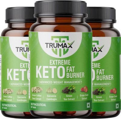 TRUMAX Extreme Keto Fat Burner for Men & Women - Weight Loss Product |Garcinia Cambogia(3 x 60 Tablets)