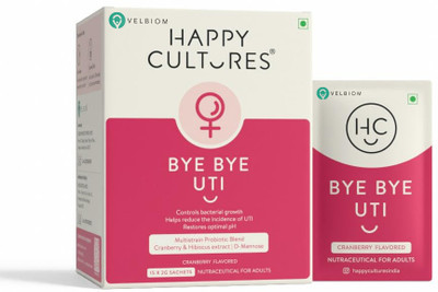 Velbiom Bye Bye UTI ,D-Mannose,Hibiscus Cranberry� & Probiotics(15 x 2 g)