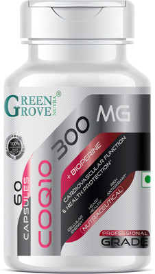 GreenGrove Nutra GreenGrove COQ10 300mg with Bioperine - Max Heart & Energy Boost(60 g)