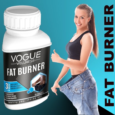 Vogue Wellness Fat Burner Tablets Fat Loss Supplement Reduce belly fat Pack Of 1(60 Tablets)