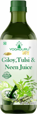 YOGAGURU MANTR Giloy Neem Juice with Tulsi IMMUNITY BOOSTER.Immunity Booster (500 ml)(500 ml)