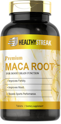 Healthy Streak Maca Root Tablets Enriched with Maca Root Extract (K115)(60 Tablets)