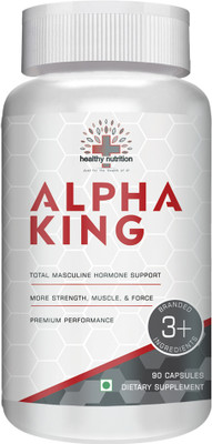 Healthy Nutrition Alpha King Total Hormone Support Improve Strength |Enhance Performance(3 x 30 Capsules)