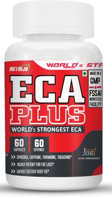 NutriJa ECA PLUS - Strongest ECA version Stack of 10 Powerful Weight Loss Ingredients(60 Capsules)