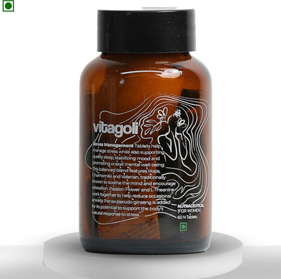 vitagoli Stress Management with Hops extract & more for overall mood balance(60 Tablets)