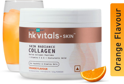 HEALTHKART HK Vitals Skin Radiance Collagen Supplement with Biotin, Orange(100 g)