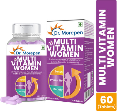 price history - Dr. Morepen Multivitamins For Women With Calcium & Herbal Extracts | Energy & Immunity Booster(60 Tablets)
