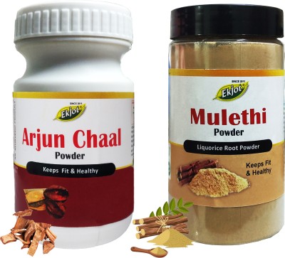 Ekjot Arjun Chal Powder (100g) & Mulethi Powder (100g) | Combo Pack(2 x 100 g)