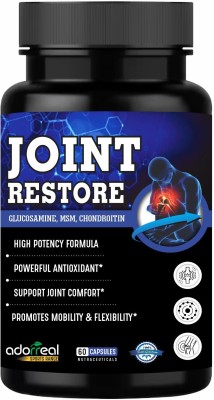 Adorreal Joint Restore Glucosamine Chondroitin & MSM, curcumin, Boswellia(60 Capsules)