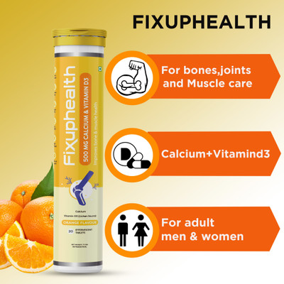 FIXUPHEALTH Calcium 500mg and Vitamin D3 & Multivitamins and Multiminerals(2 x 20 Tablets)