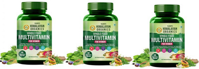 Himalayan Organics Multivitamin For Women With Vitamin B1, B2, B3, - 60 Capsules x Pack of 3(3 x 60 Capsules)