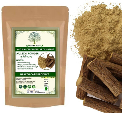 JEEVIKA HERBS MULETHI POWDER / YASHTIMADHU / LIQUORICE POWDER(100 g)
