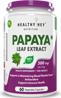 HealthyHey Nutrition Papaya Leaf Extract(60 Capsules)