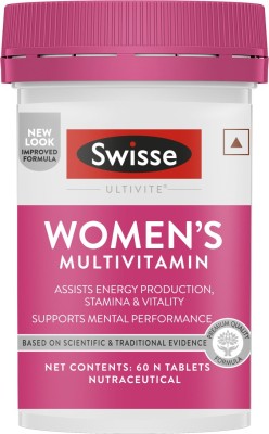 Swisse Women Multivitamin (36 herbs) for Energy,Stamina,Vitality & Mental Health(60 Tablets)