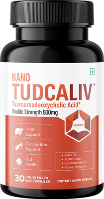 ONPHARNO Tudcaliv: Liver Cleanse & Detox | Nanotech Formulated for better Bioavailibilty(30 x 1 Capsules)
