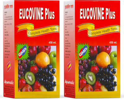 BAYWAY AYURVEDA Eucovine Plus: Power-Packed Multivitamin Syrup(2 x 450 ml)