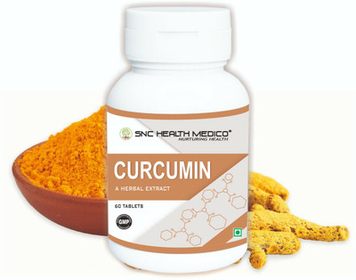 SNCHEALTHMEDICO Curcumin Extract of Turmeric - Boosts Immunity, Skin, Hair & Supports Bone(60 Tablets)