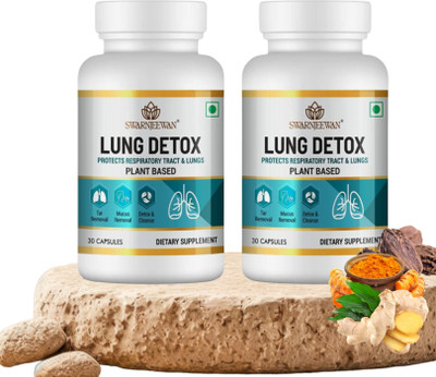 Swarnjeewan LUNG DETOX AYURVEDIC SUPPLEMENTS FOR HEALTHY LUNG(2 x 30 Capsules)