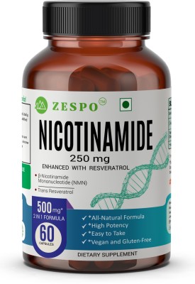 ZESPO Nicotinamide with Resveratrol - Boost Energy, Promote Healthy Aging(60 Capsules)