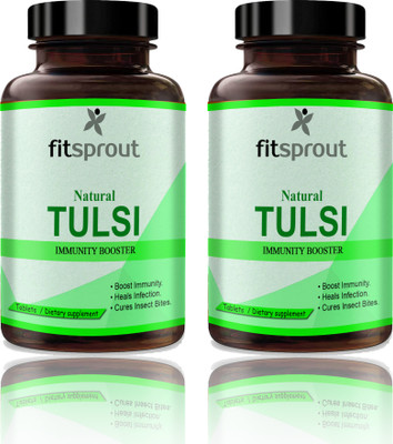Fitsprout Tulsi Immunity Booster Tablets for Men & Women (K270)(2 x 60 Tablets)