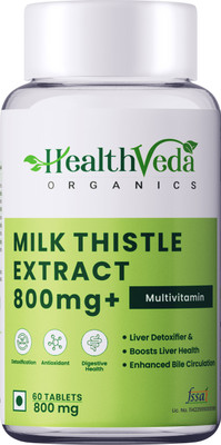 Health Veda Organics Milk Thistle for Healthy Liver Function(60 Tablets)