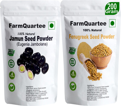 FarmQuartee Jambu Beej and Methi Seed Powder - 100 gms each(2 x 100 g)