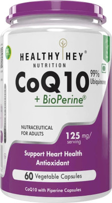 HealthyHey Nutrition Coq10 With Bioperine 125 Mg - 60 Capsules(125 mg)