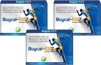 MECORN BUYCAL K27 Calcium 30 Tablets(3 x 10 Tablets)