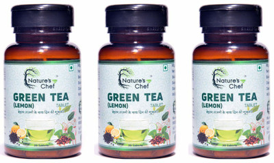 Nature' S Chef Green Tea Lemon capsule for health(pack of 3)(3 x 30 Tablets)