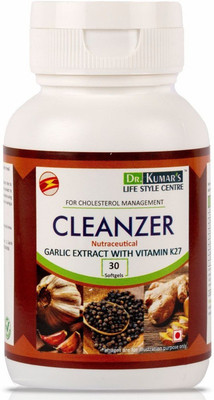 Dr. Kumar's Lifestyle Centre Cleanzer Tablet Garlic extract with Vit K2-7(30 Capsules)