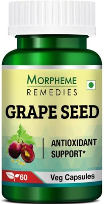 Morpheme Remedies Grape Seed Extract 500 mg - 60 Veg Capsules(60 No)