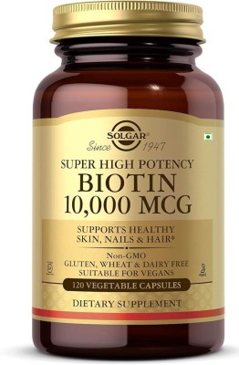 Solgar Super High Potency Biotin 10000 MCG 120 tablet(120 Capsules)