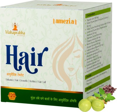 Amezia Hair Tablets - Ancient Ayurveda for Beautiful Hairs - For All Hair Problems -240(4 x 60 Tablets)