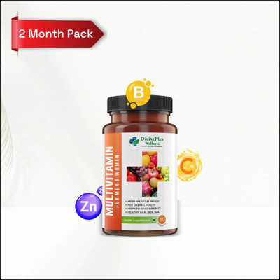 DiViNEPLUS WELLNESS Multivitamin Tablets Men & Women Multivitamins Probiotics For Immunity & Energy(60 Tablets)