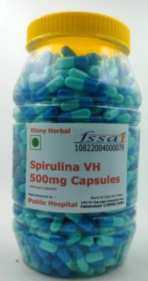 Vinny Herbal Spirulina VH Herbal Supplement Capsules 1000 Caps Jar(1000 Capsules)