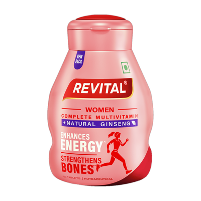 Revital H Women with 22 Multivitamins & Minerals such as Calcium, Iron, Biotin(60 Capsules)