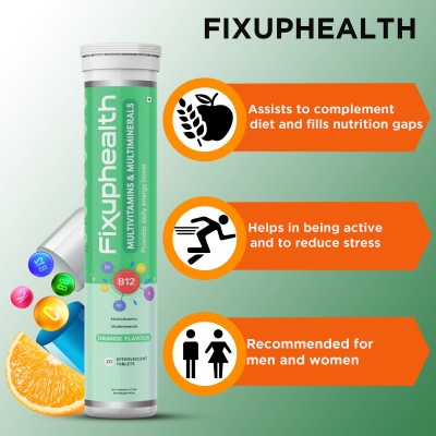 FIXUPHEALTH Multivitamins and Multiminerals Pack of 2(6 x 10 Tablets)