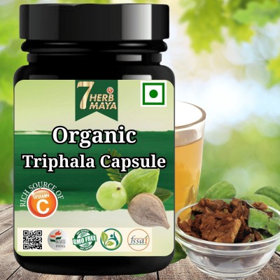 7Herbmaya Triphala Capsule for Men and Women | Premium Trifala Capsule for Daily use(60 Capsules)