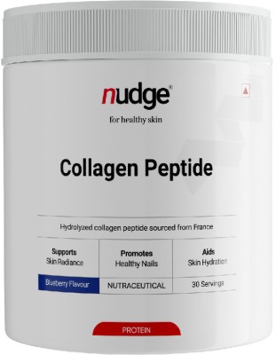 Nudge Hydrolyzed Collagen Peptide | Boosts Collagen Level & Skin Radiance | Blueberry(30 x 7 g)