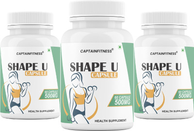 CaptainFitness Shape u Capsule For Fat Loss Supplement (176)(3 x 60 Capsules)